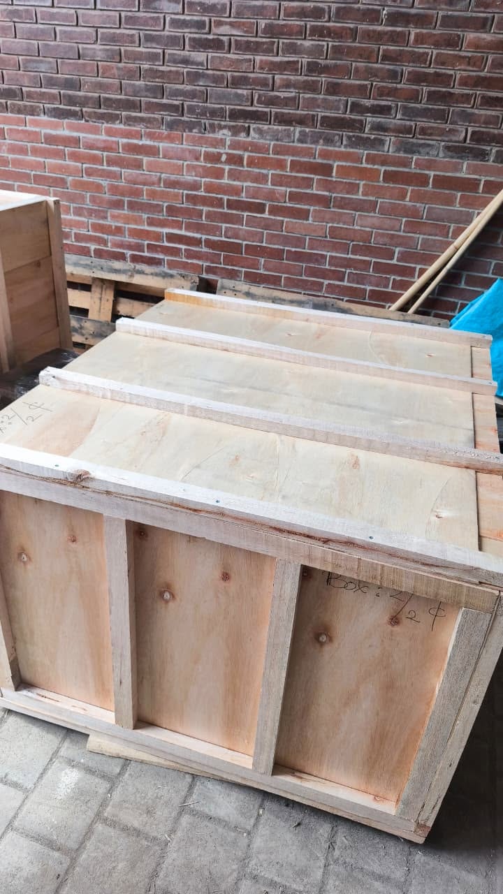 Timber export crates for a household move from Bali to South Africa
